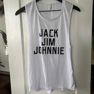 White Jack Jim Johnie Tank